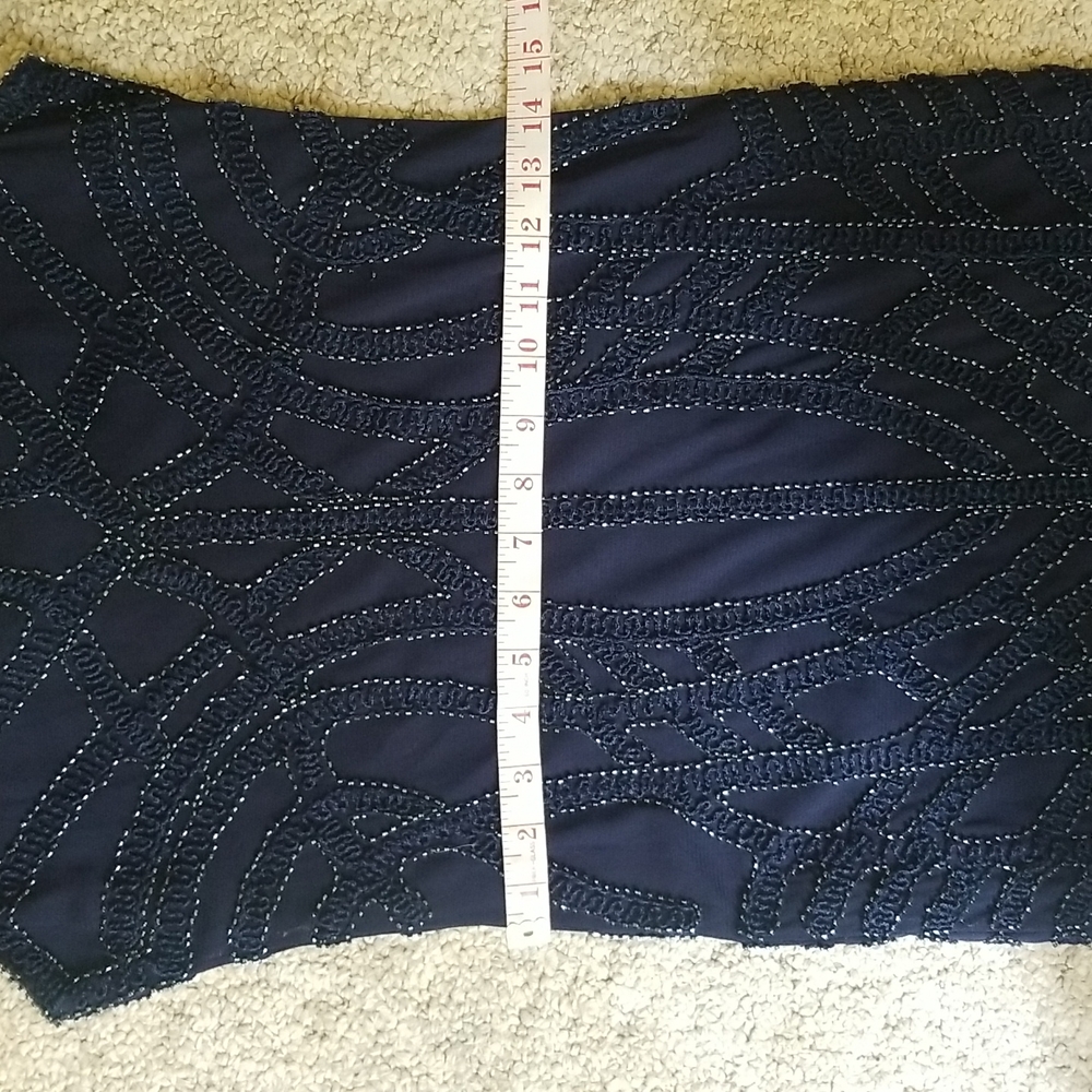 Navy Beaded Dress - Picture 12 of 14